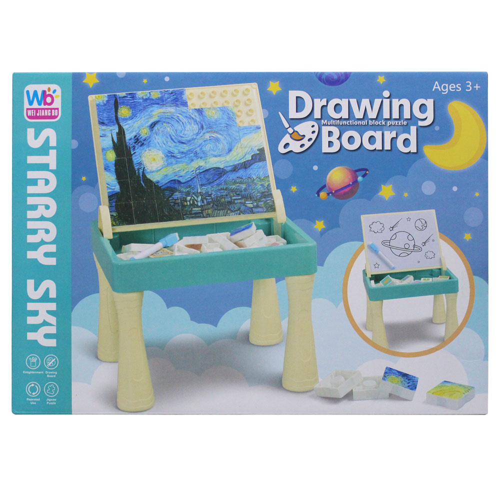 Bộ đồ chơi bảng vẽ kèm xếp hình