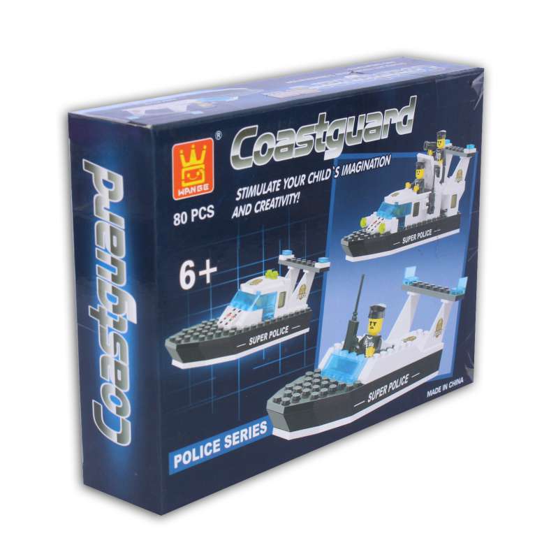 Đồ chơi xếp khối lego- tàu cảnh sát biển 80 pcs