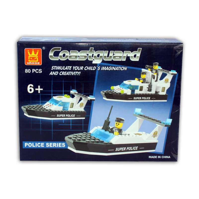 Đồ chơi xếp khối lego- tàu cảnh sát biển 80 pcs
