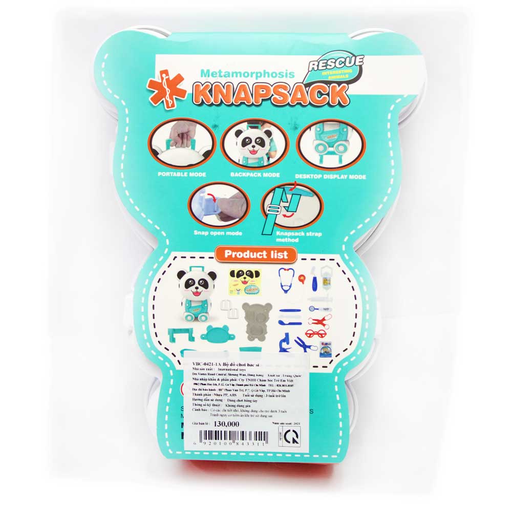 Đồ chơi phân vai theo chủ đề: bác sĩ