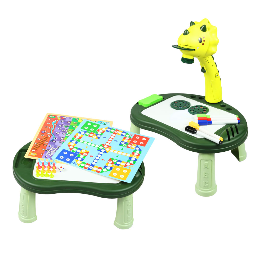 Bộ đồ chơi đèn chiếu khủng long vẽ hình