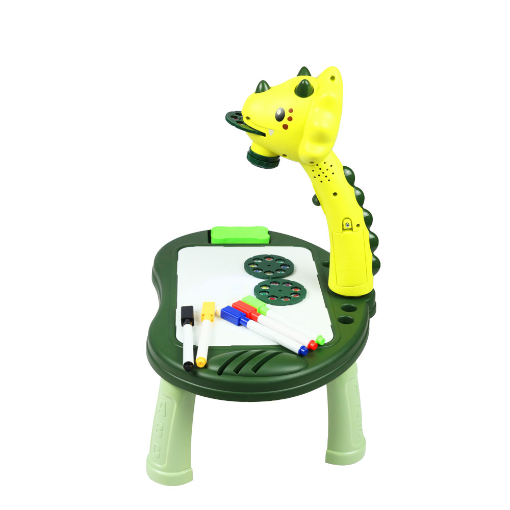 Bộ đồ chơi đèn chiếu khủng long vẽ hình