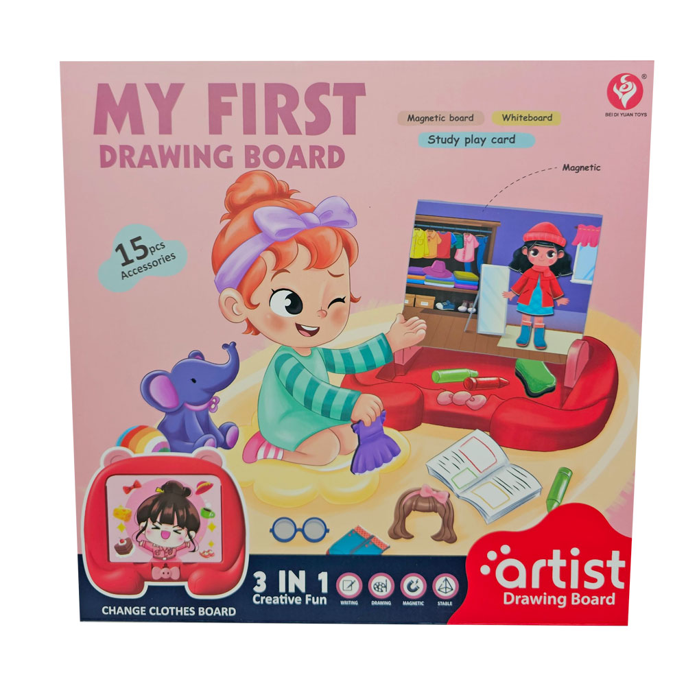 Đồ chơi bảng vẽ kèm bút lông và chữ số