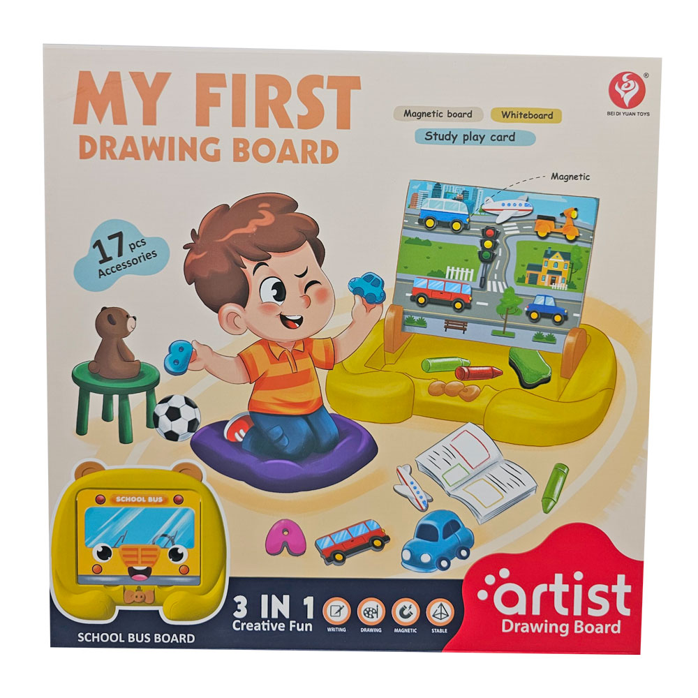 Đồ chơi bảng vẽ kèm bút lông và chữ số