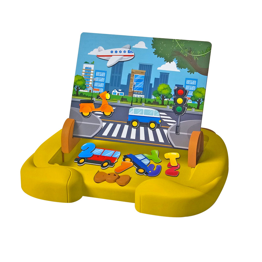 Đồ chơi bảng vẽ kèm bút lông và chữ số