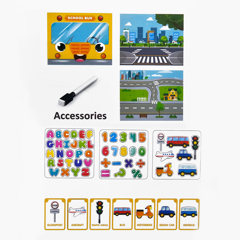 Đồ chơi bảng vẽ kèm bút lông và chữ số