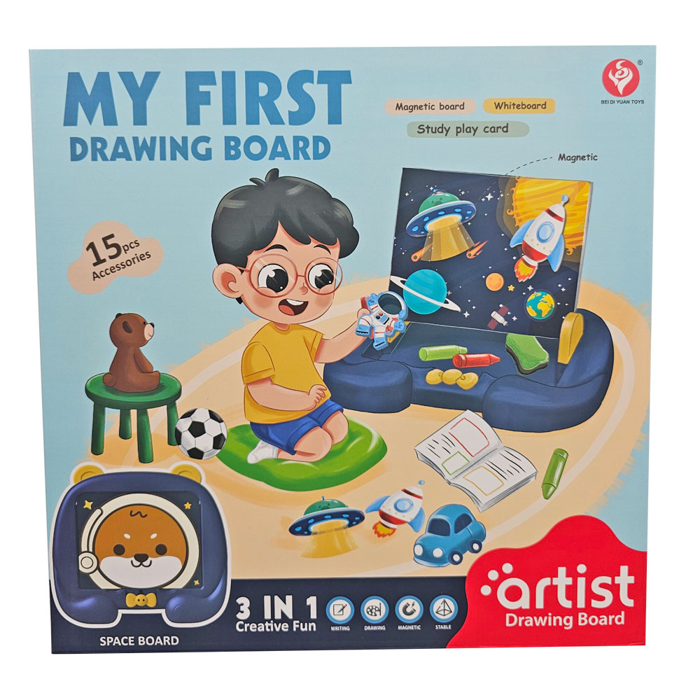 Đồ chơi bảng vẽ kèm bút lông và chữ số