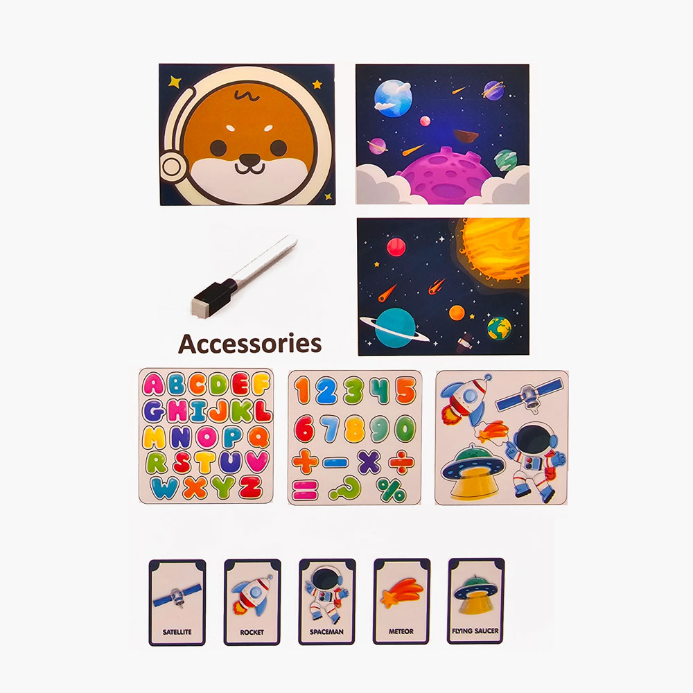 Đồ chơi bảng vẽ kèm bút lông và chữ số