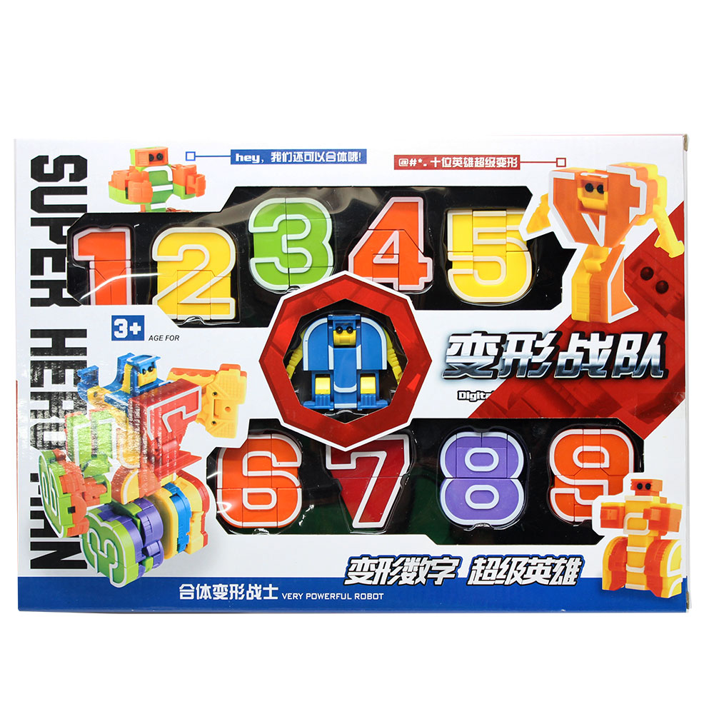 Đồ chơi xếp số siêu nhân