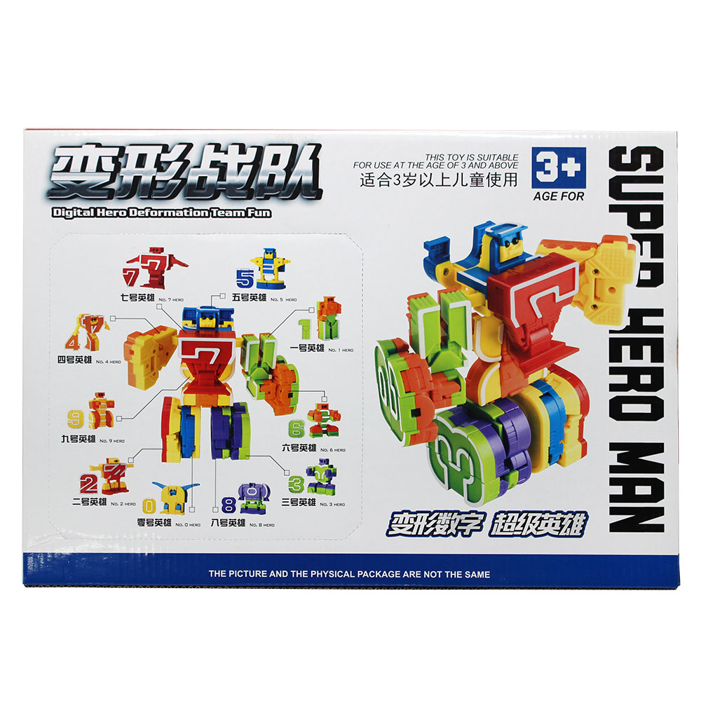 Đồ chơi xếp số siêu nhân