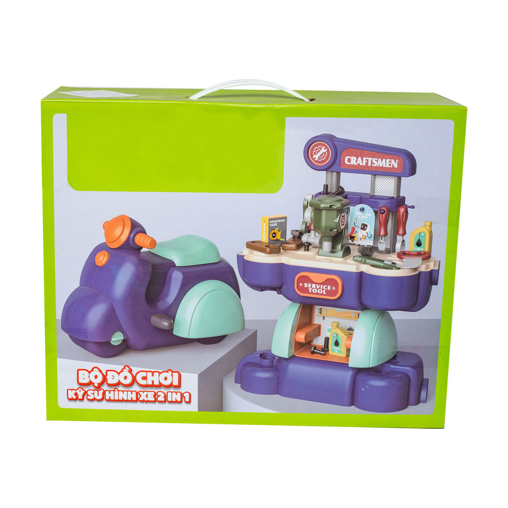 Bộ đồ chơi kỹ sư hình xe 2 in 1
