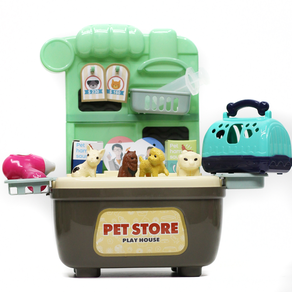 Đồ chơi hướng nghiệp: chăm sóc thú cưng dạng vali