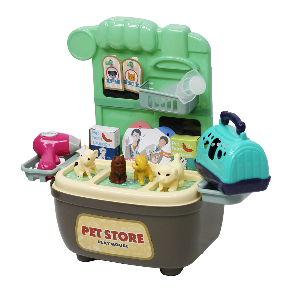 Đồ chơi hướng nghiệp: chăm sóc thú cưng dạng vali
