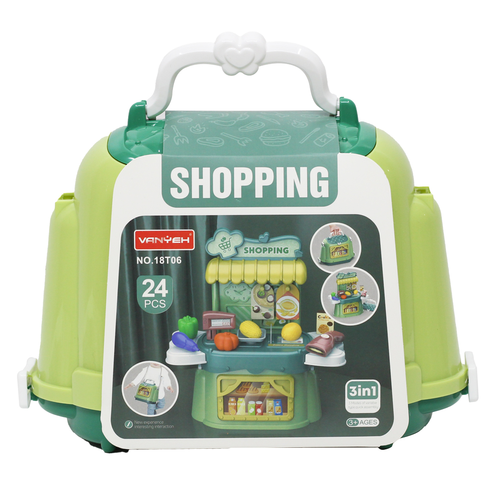 Đồ chơi hướng nghiệp: siêu thị dạng balo