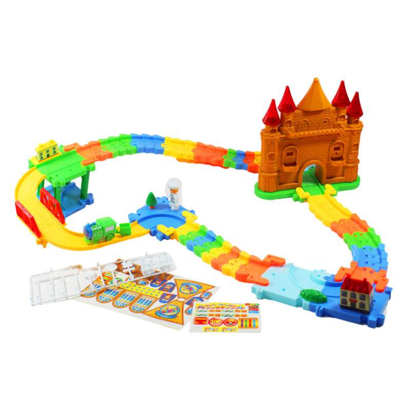 Đồ chơi mô hình xếp khối lâu đài-công viên