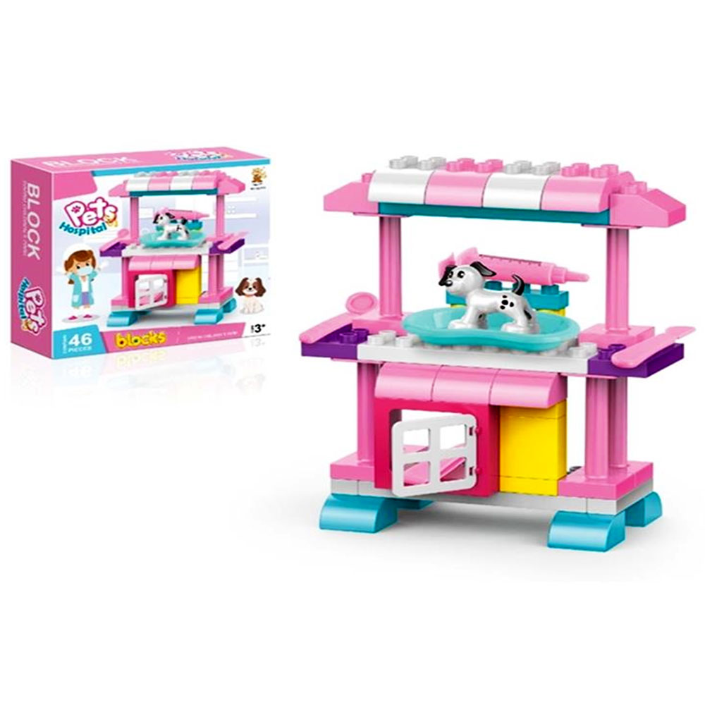 Đồ chơi xếp khối bộ chăm sóc thú nhỏ