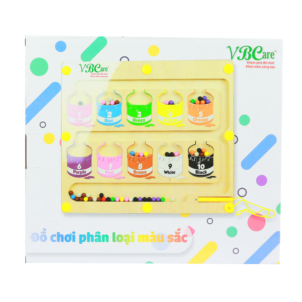 Đồ chơi phân loại màu sắc, học từ