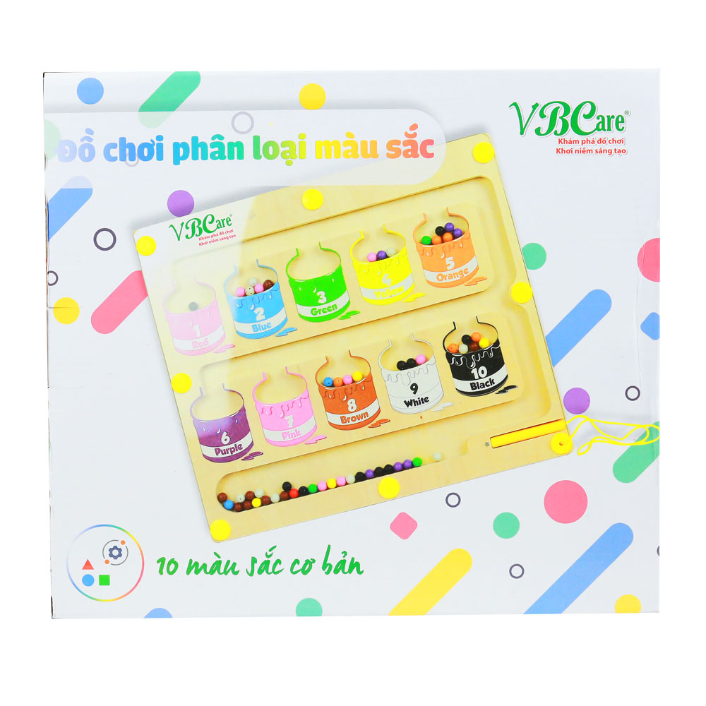 Đồ chơi phân loại màu sắc, học từ