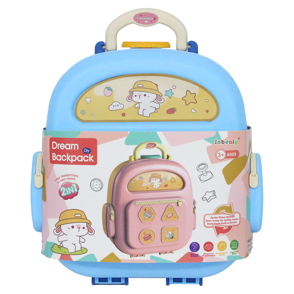 Bộ đồ chơi đất nặn tạo hình dạng balo mini