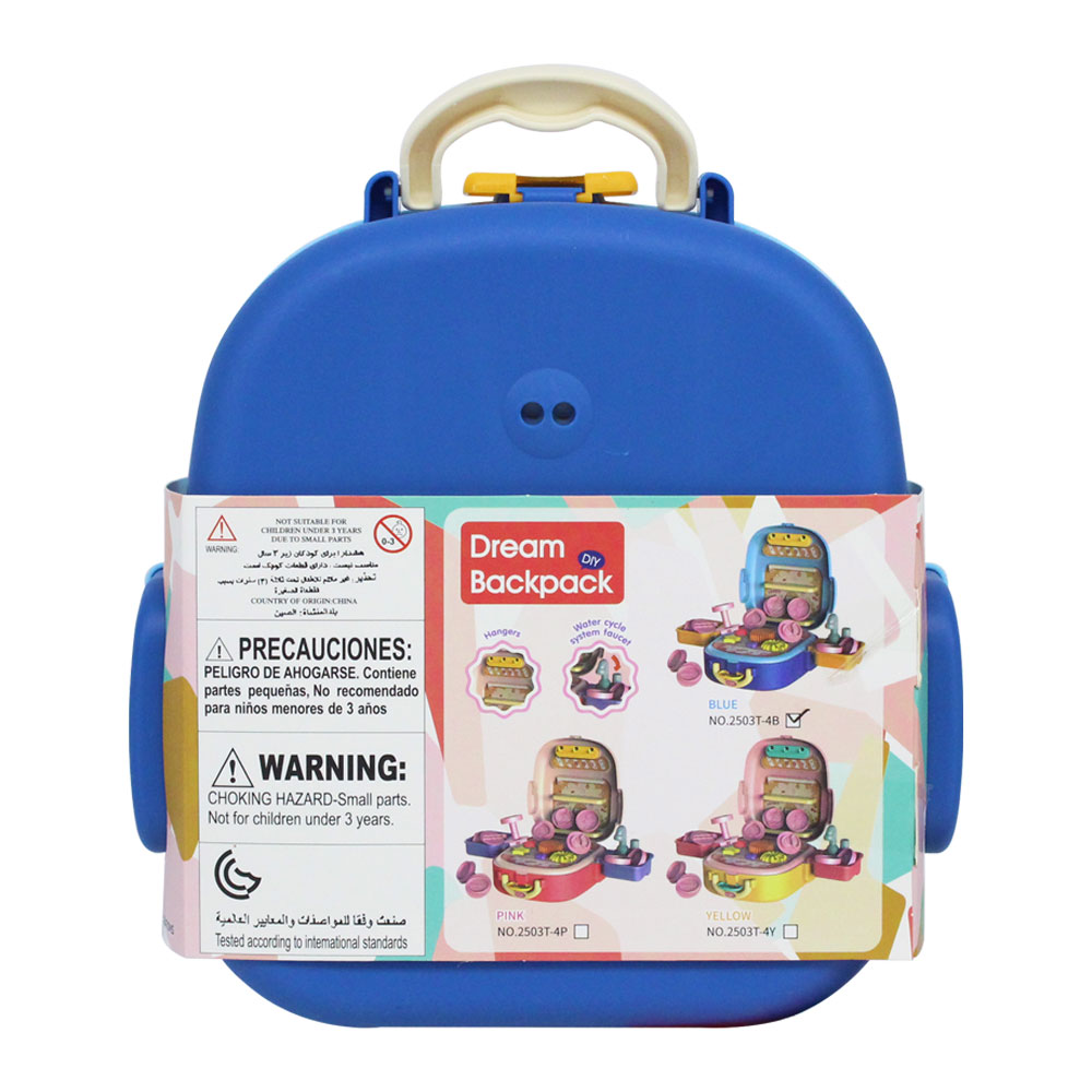 Bộ đồ chơi đất nặn tạo hình dạng balo mini