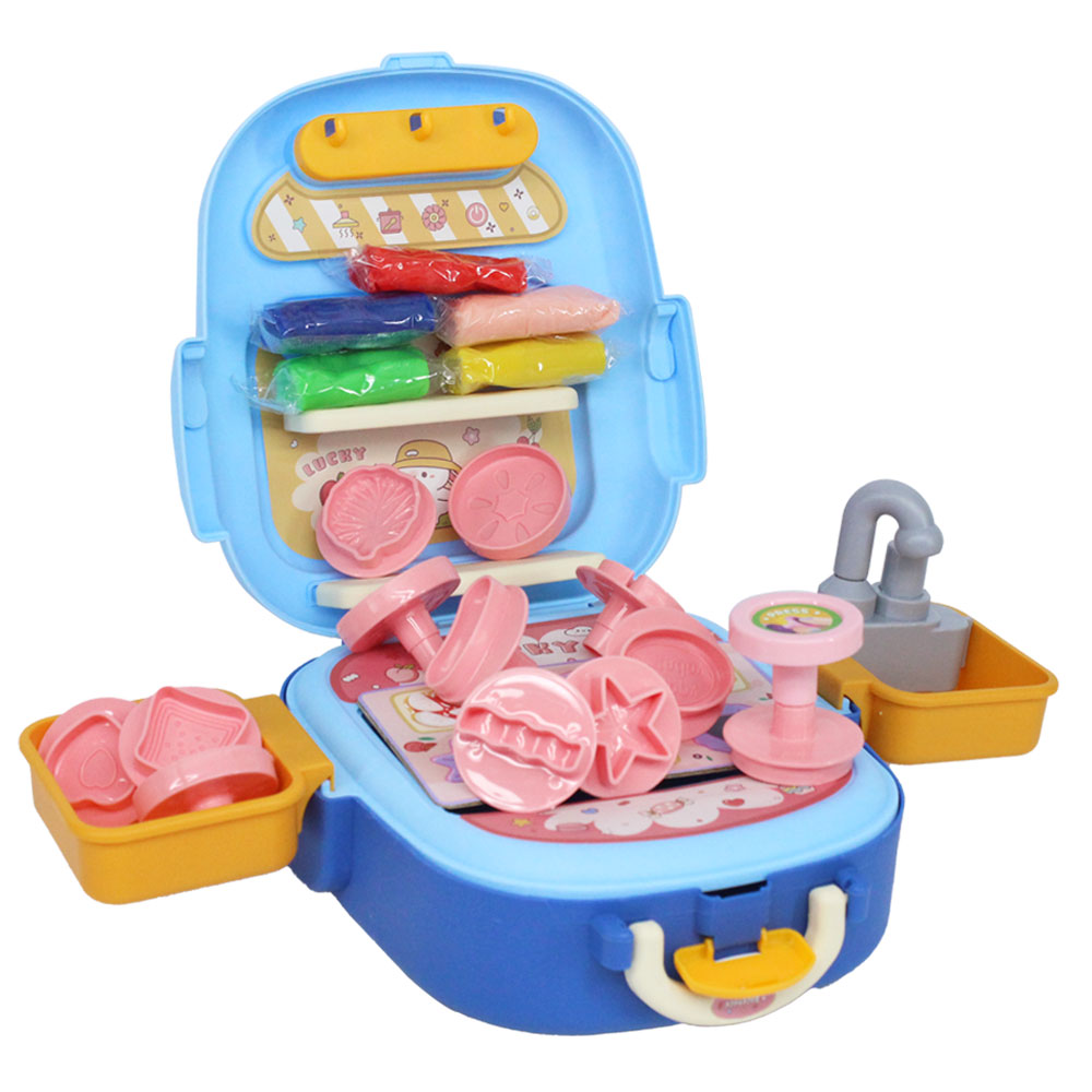 Bộ đồ chơi đất nặn tạo hình dạng balo mini