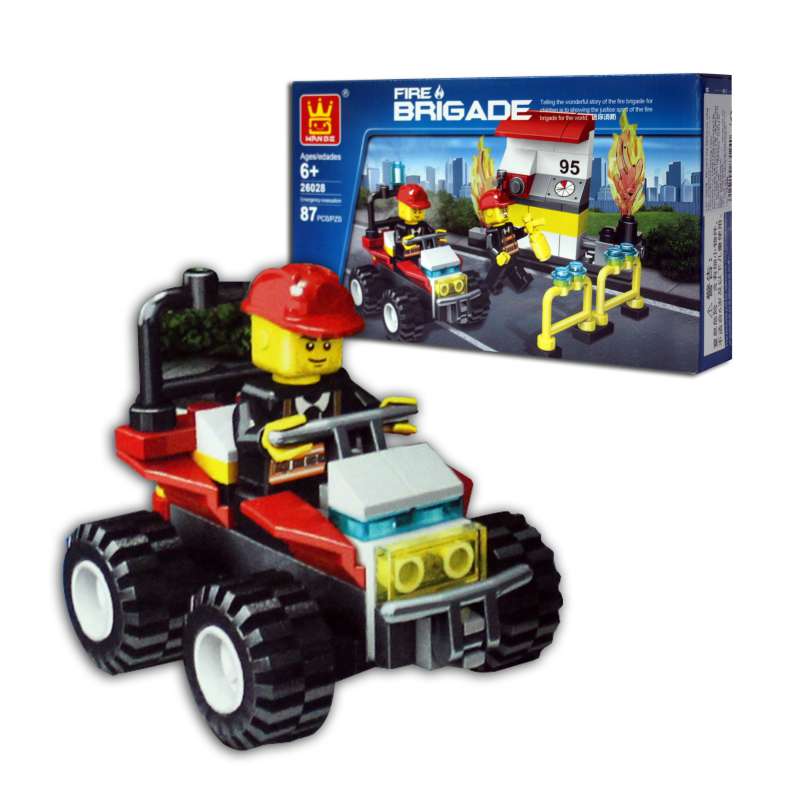 Đồ chơi xếp khối trạm xăng