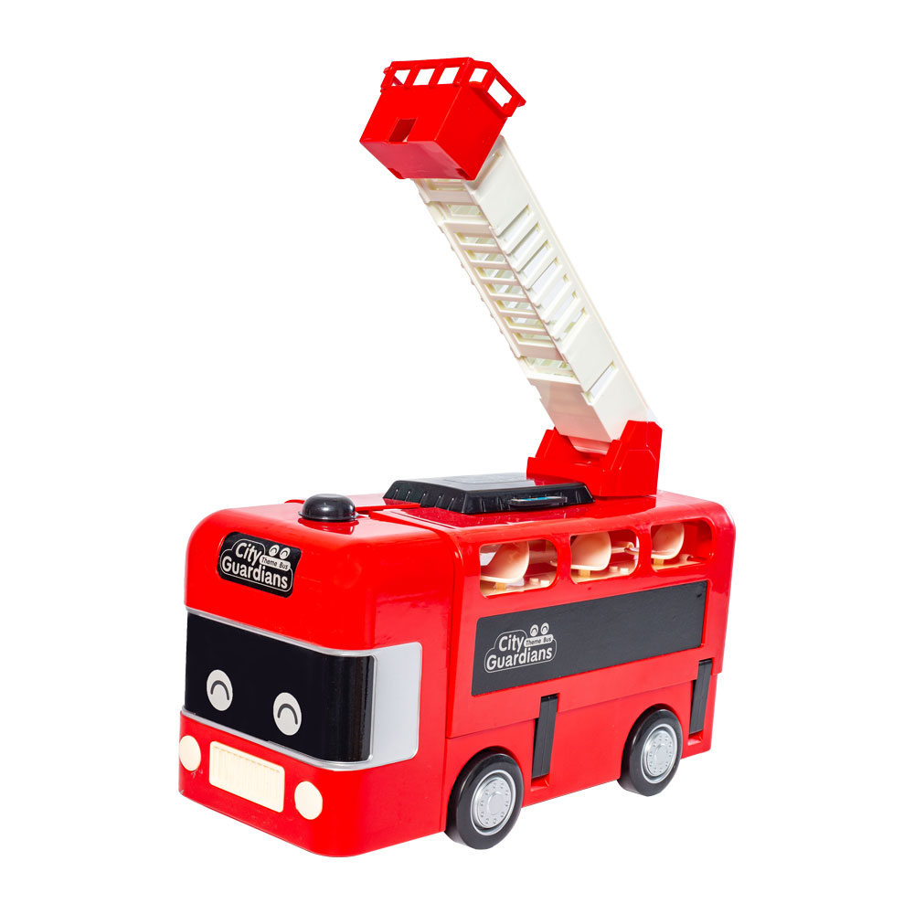 Đồ chơi xe chữa cháy cứu hộ 2 in 1 dùng pin