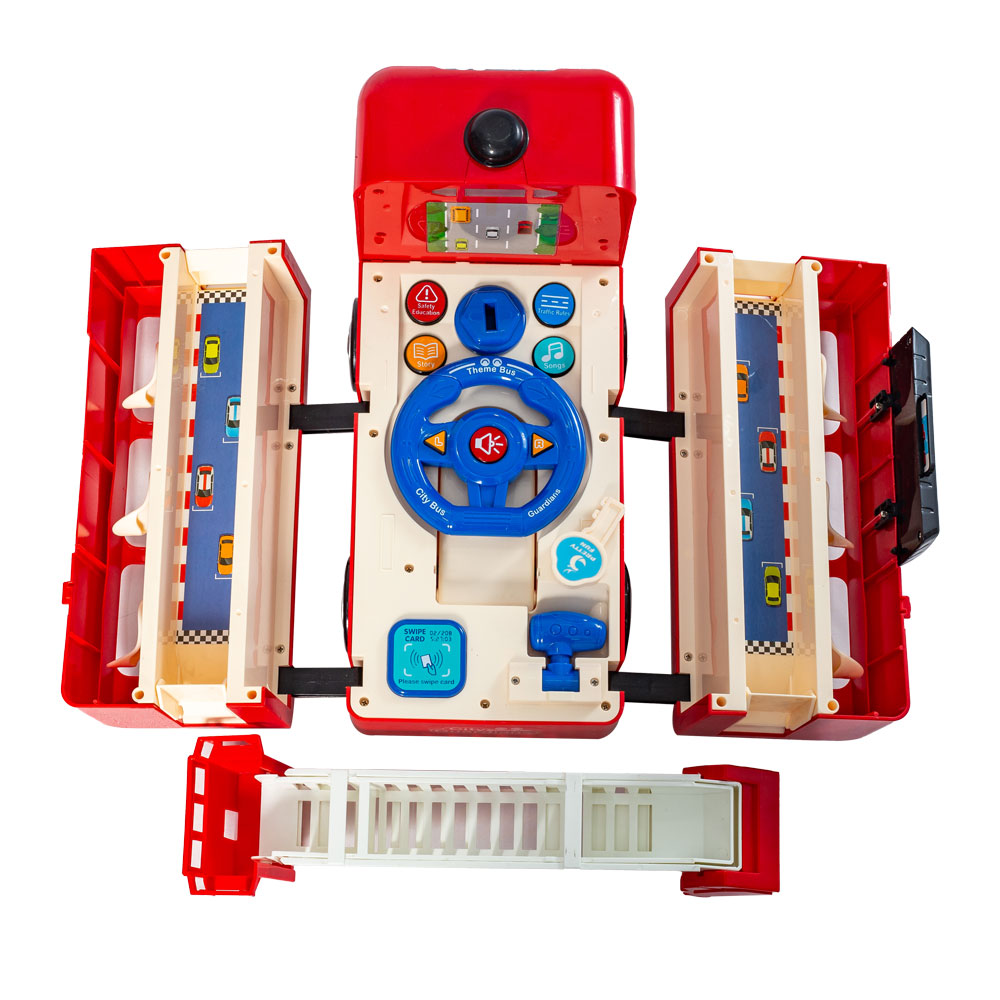 Đồ chơi xe chữa cháy cứu hộ 2 in 1 dùng pin