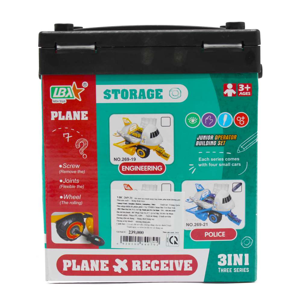 Đồ chơi mô hình máy bay kèm phụ kiện không pin