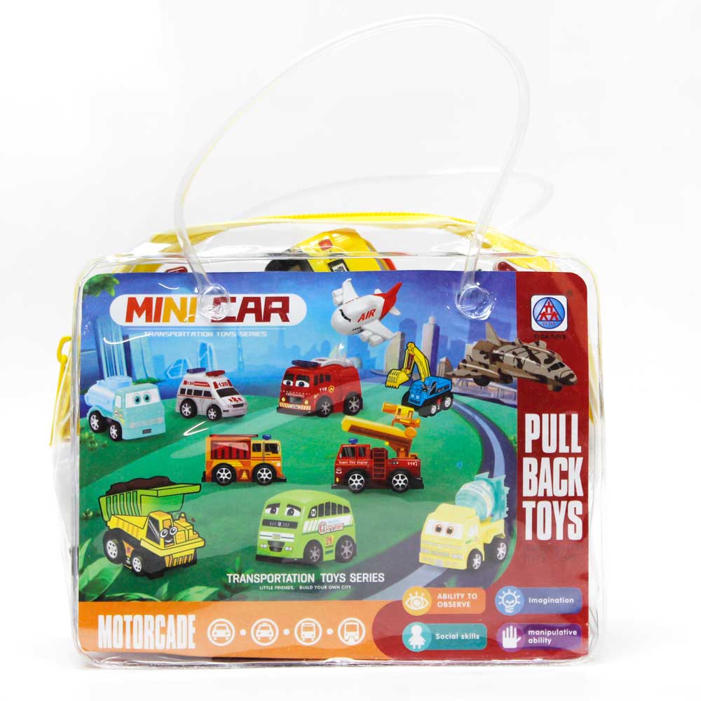 Bộ đồ chơi 12 xe cứu hỏa và cảnh sát chạy trớn