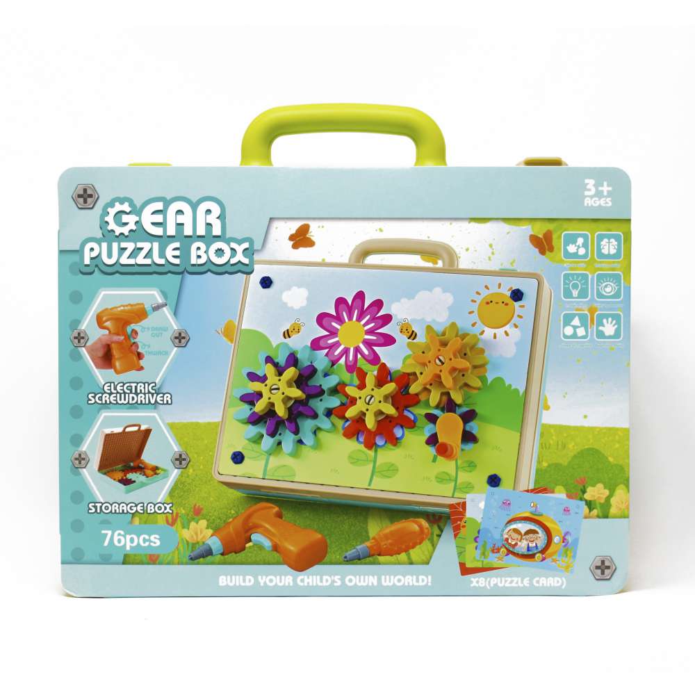 Đồ chơi xếp khối bánh răng 3D