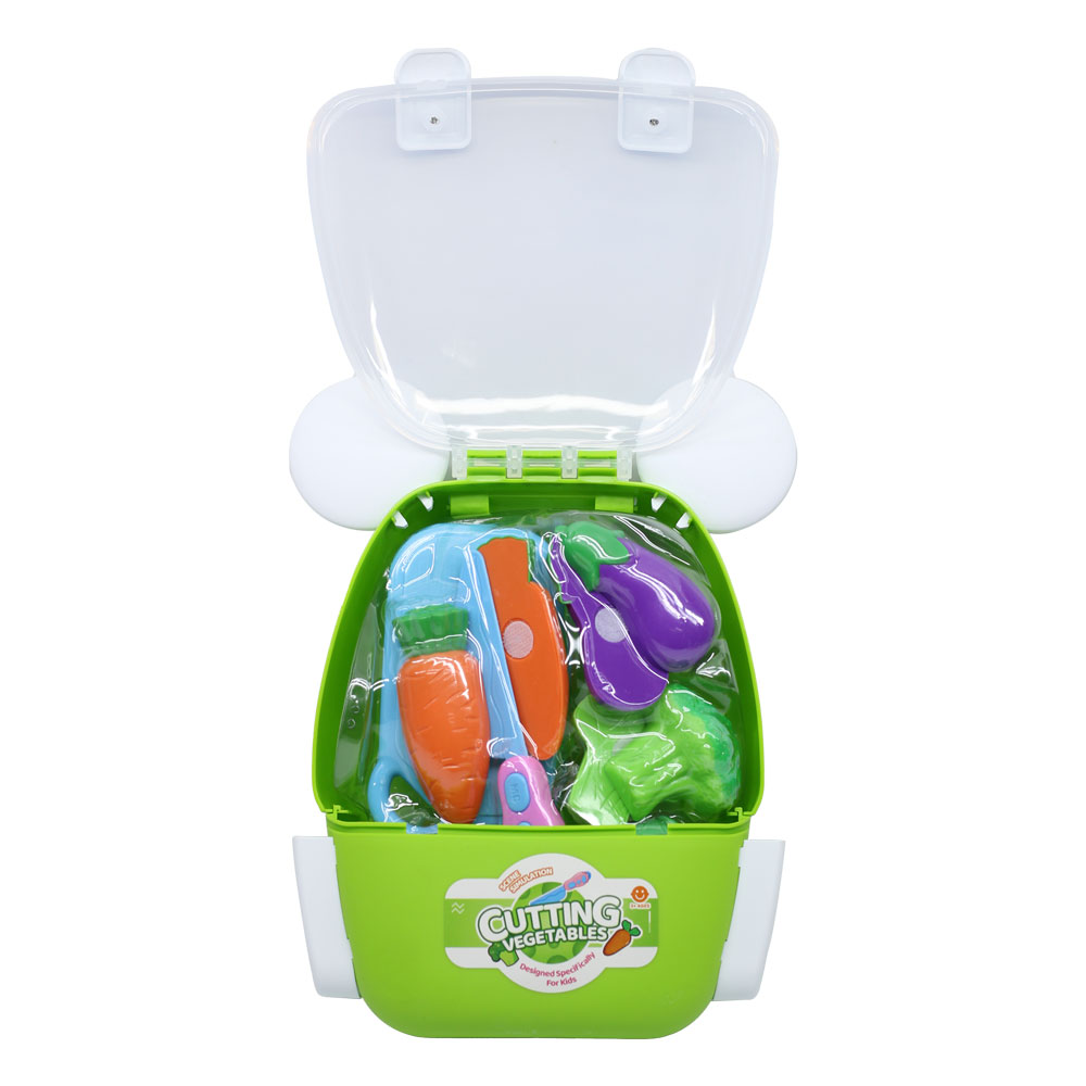 Đồ chơi hướng nghiệp: cắt rau củ quả dạng balo