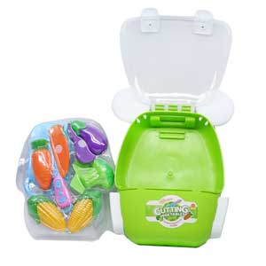 Đồ chơi hướng nghiệp: cắt rau củ quả dạng balo
