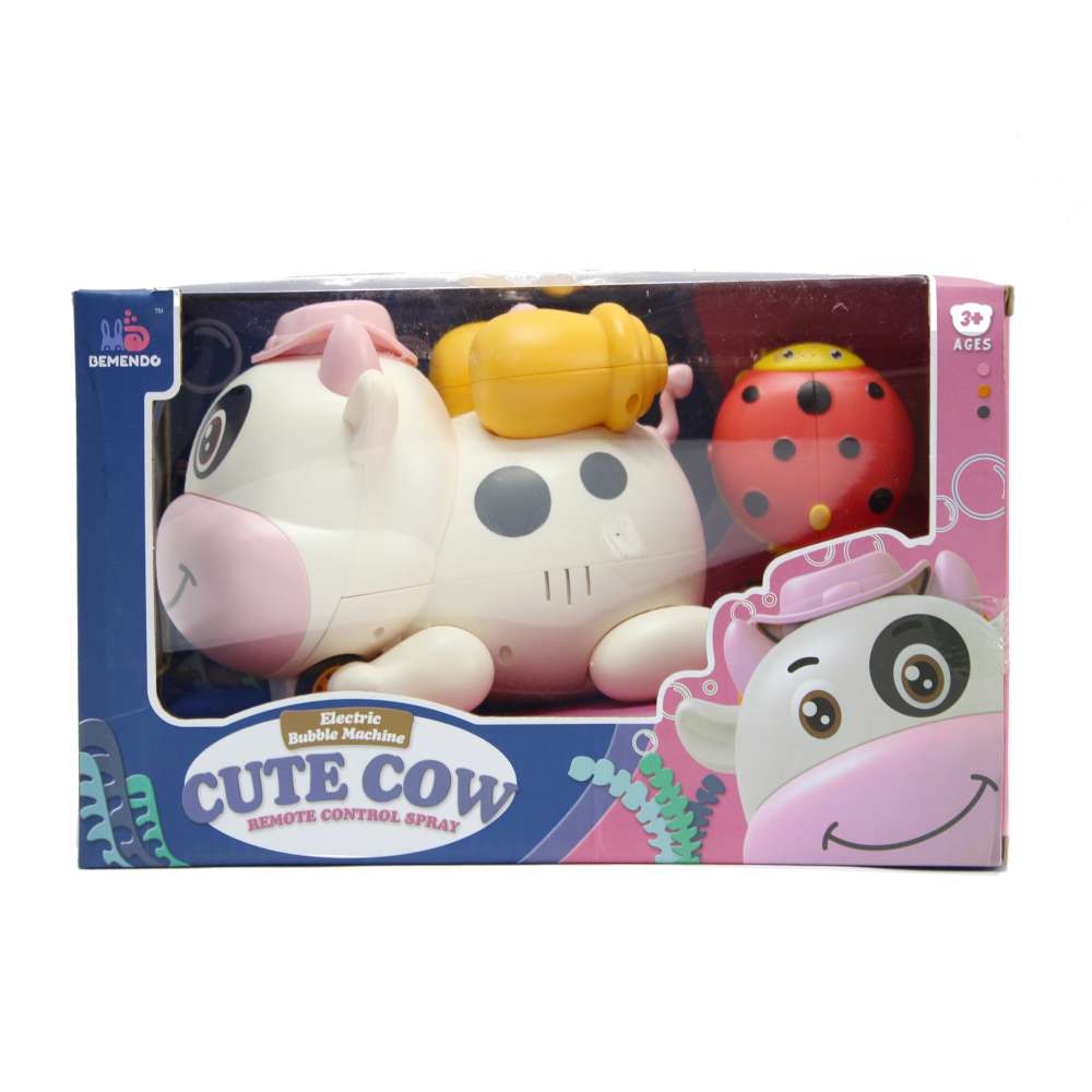Đồ chơi thổi bong bóng bò sữa điều khiển