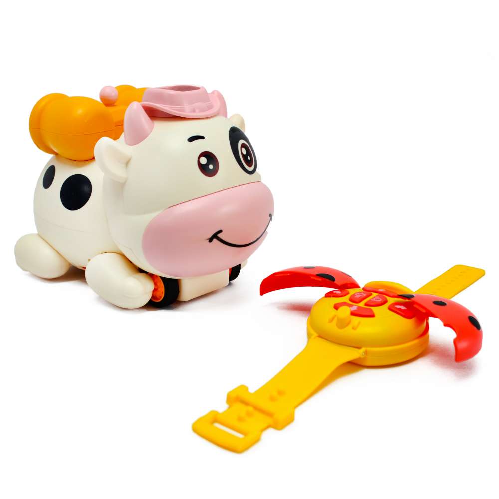 Đồ chơi thổi bong bóng bò sữa điều khiển