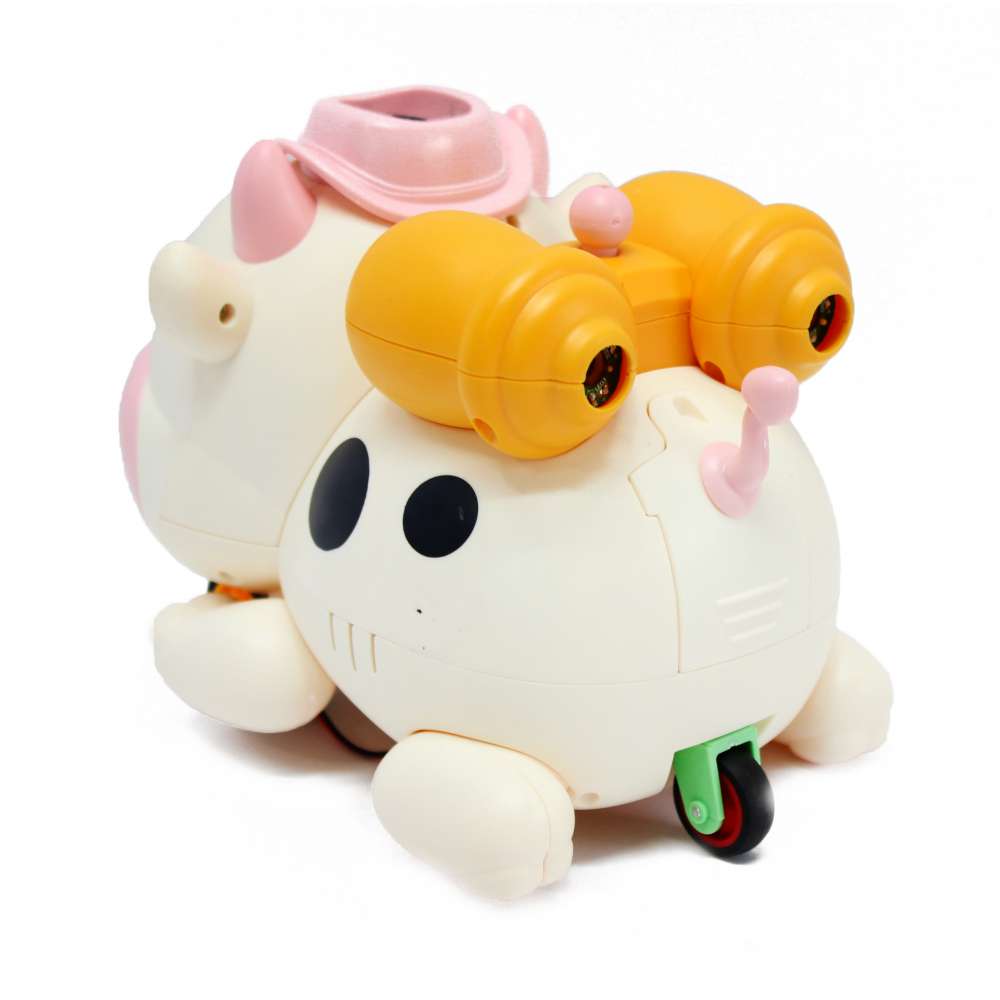 Đồ chơi thổi bong bóng bò sữa điều khiển