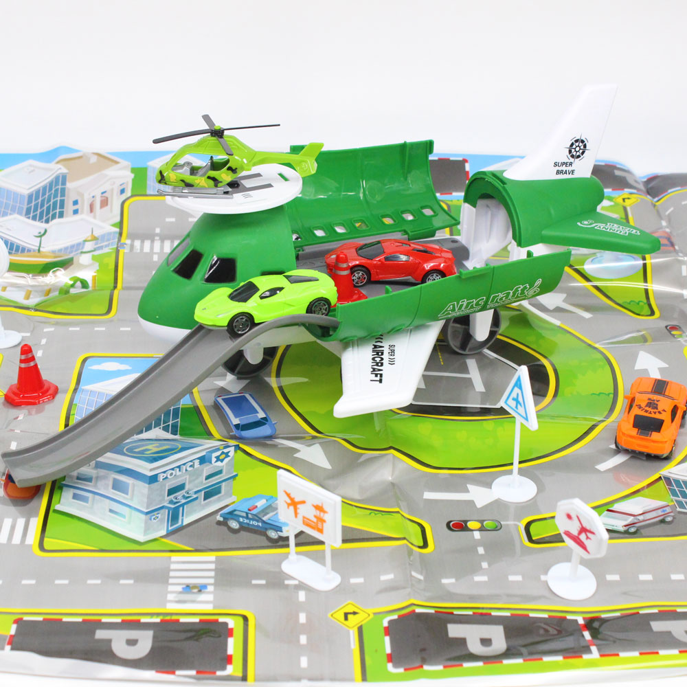 Bộ đồ chơi máy bay xe sưu tầm nhỏ