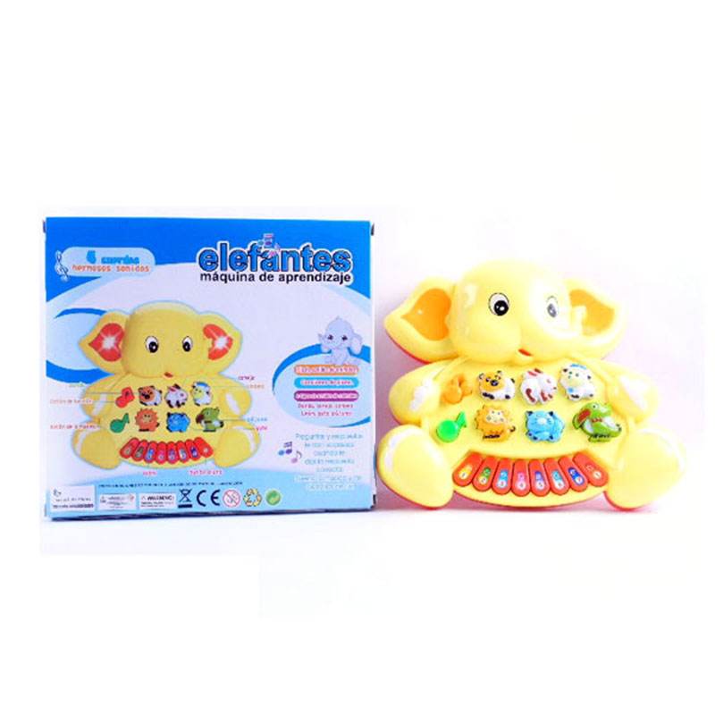 Đồ chơi đàn hoạt hình con voi dùng pin