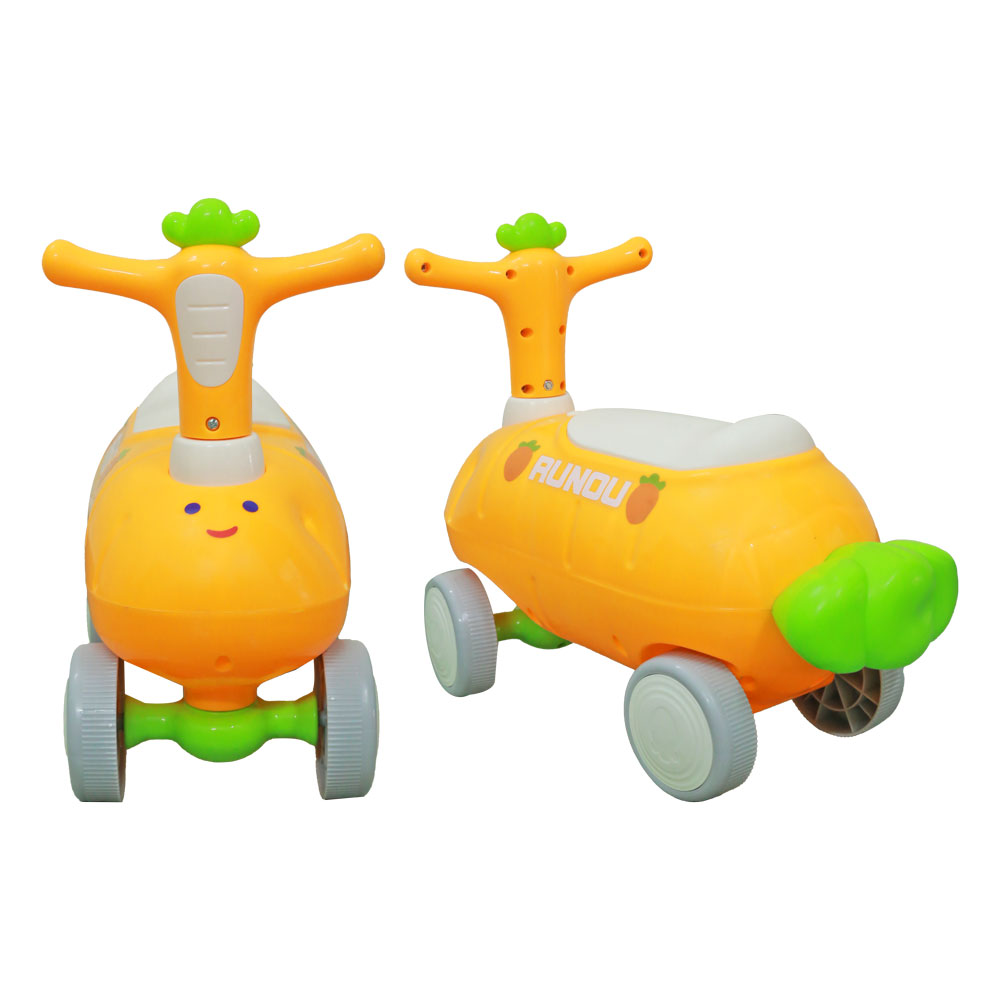 Đồ chơi xe chòi chân hình củ cà rốt có đèn