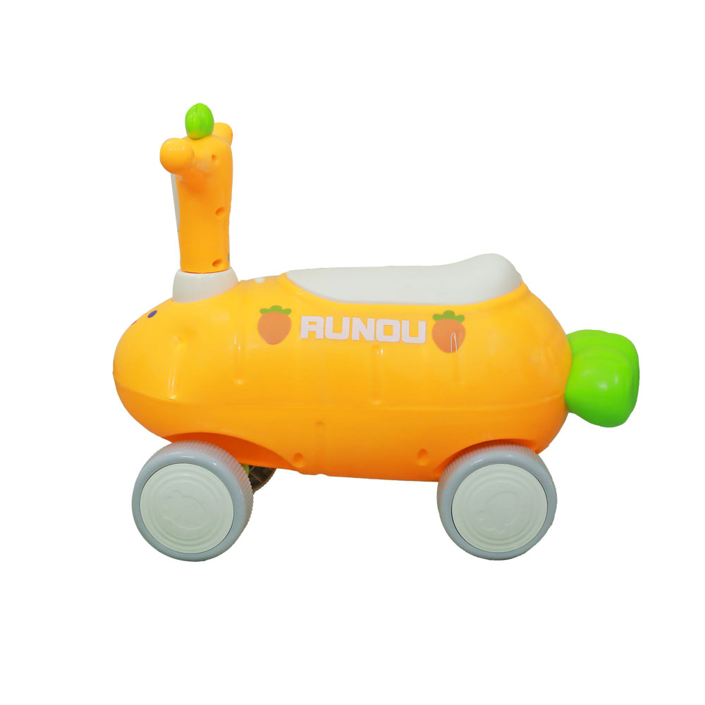 Đồ chơi xe chòi chân hình củ cà rốt có đèn