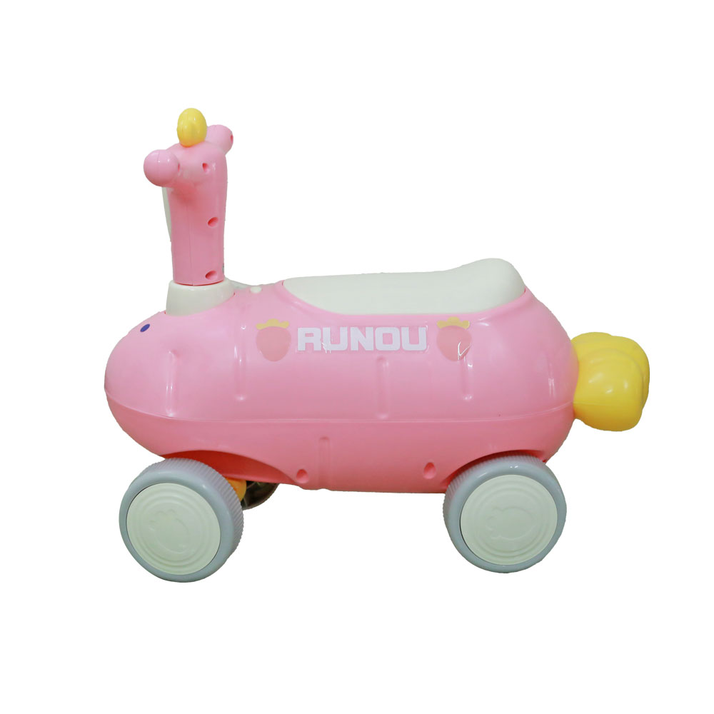 Đồ chơi xe chòi chân hình củ cà rốt có đèn