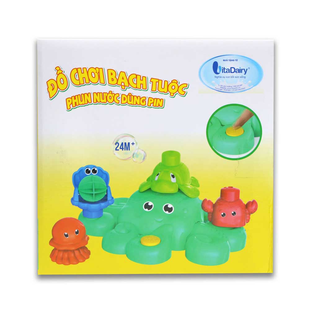 Đồ chơi bạch tuộc phun nước dùng pin