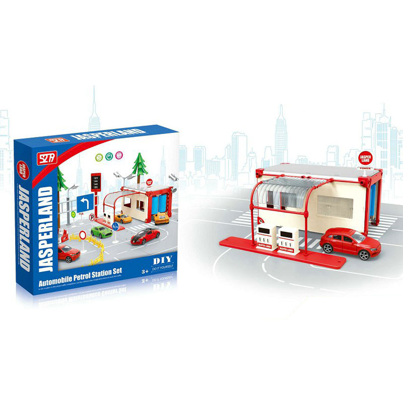 Bộ đồ chơi lắp ráp gara mô hình xe