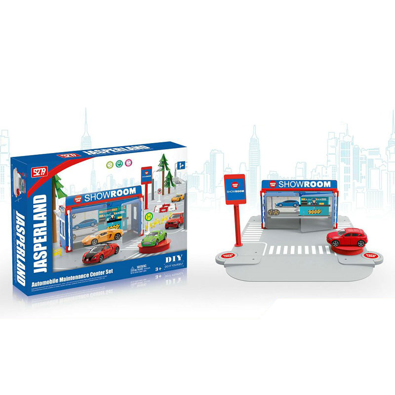 Bộ đồ chơi lắp ráp gara mô hình xe