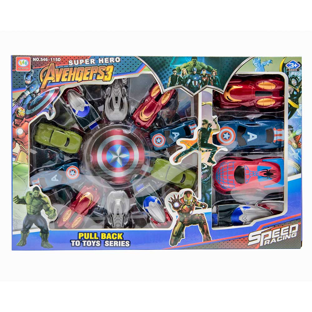 Đồ chơi bộ 14 siêu xe anh hùng