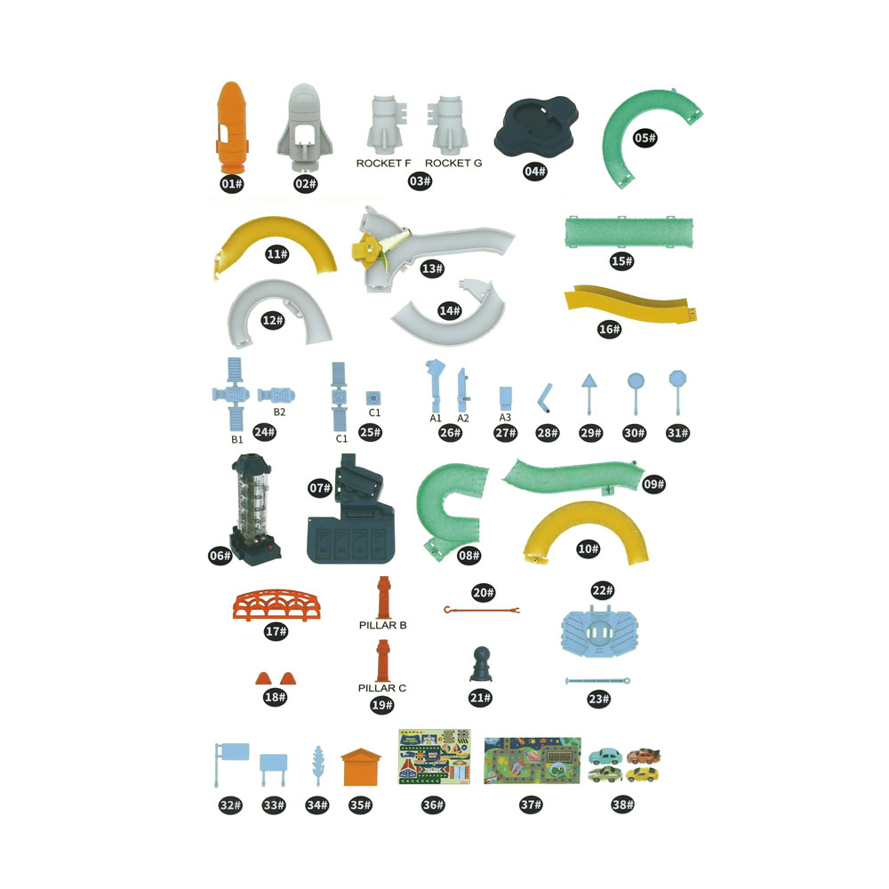  Bộ đồ chơi mô hình bãi đậu xe phi thuyền