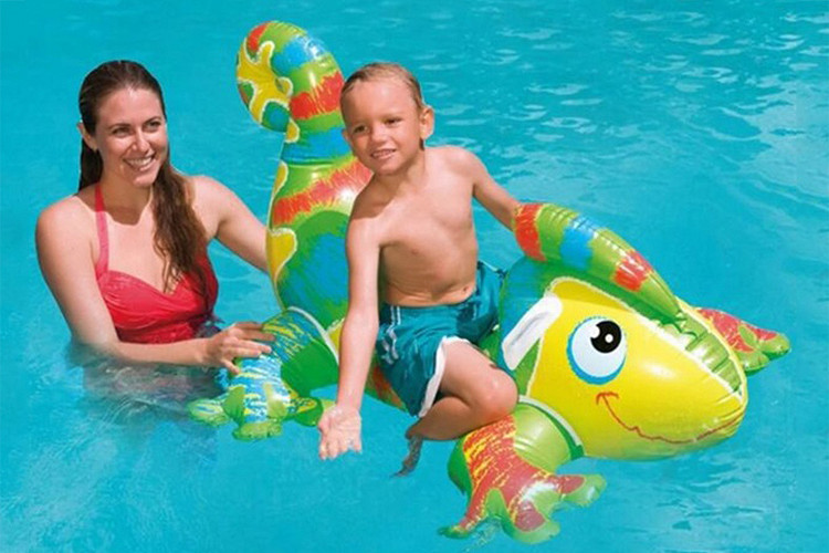 Phao bơi Intex tắc kè hoa