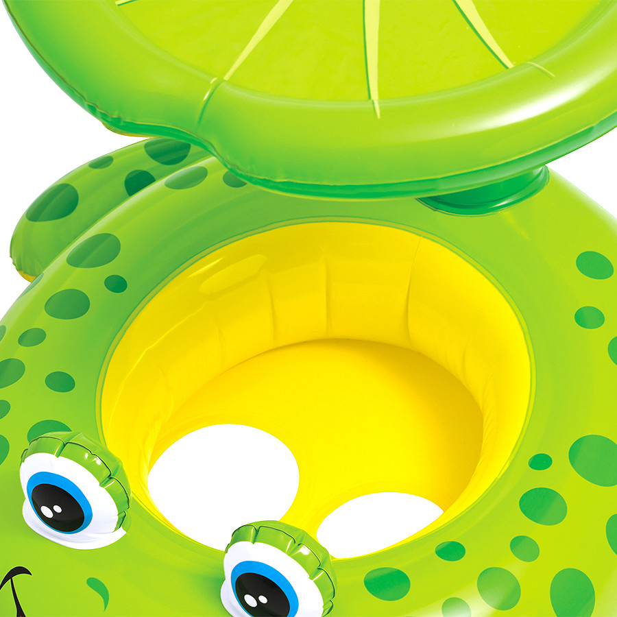 Phao bơi Intex xỏ chân ếch xanh có mái che