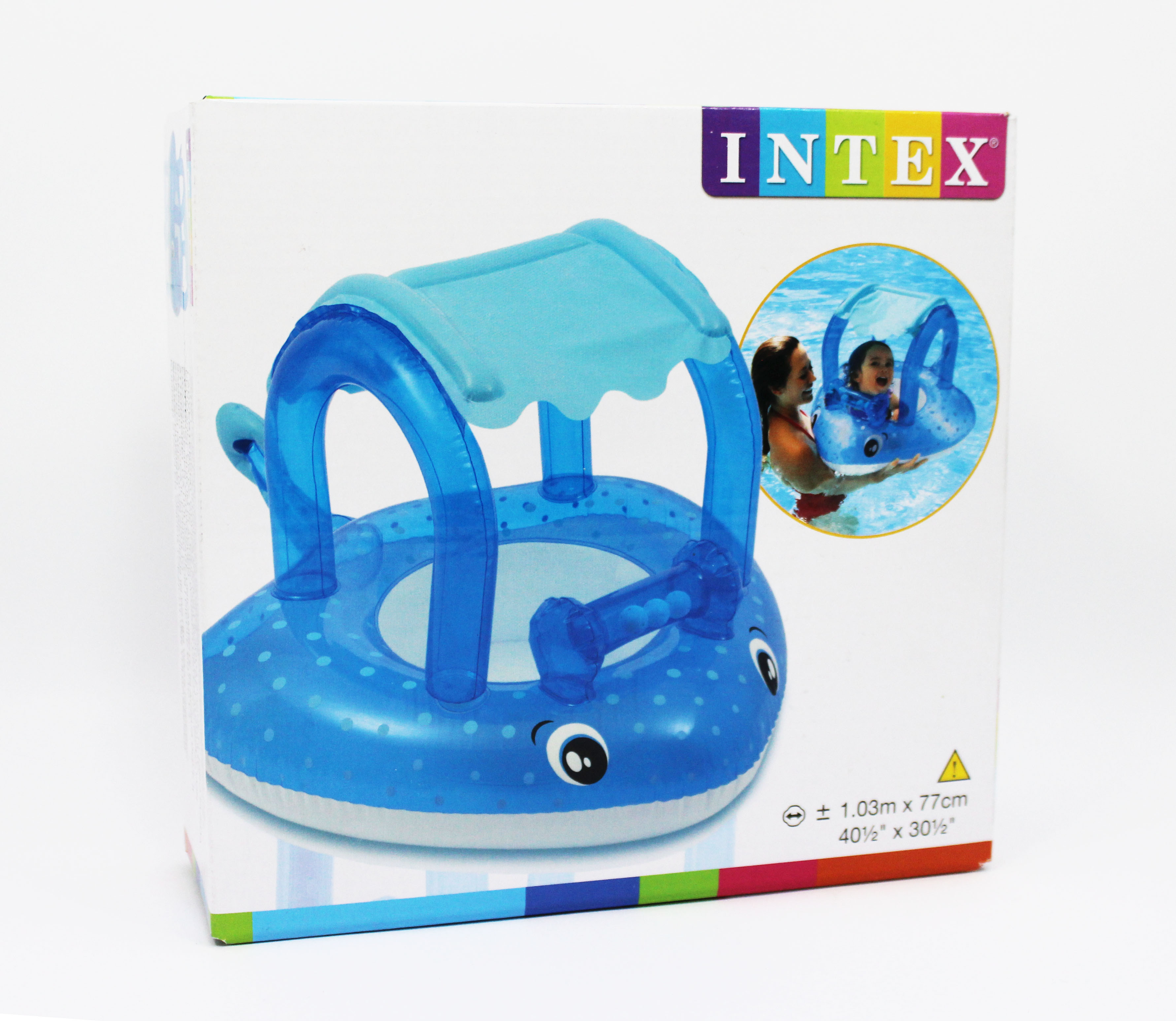 Phao bơi Intex xỏ chân cá đuối xanh