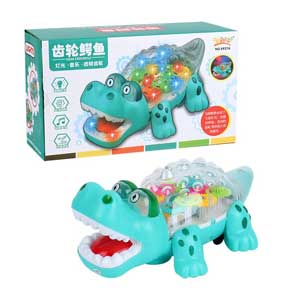 Đồ chơi cá sấu bánh răng có nhạc